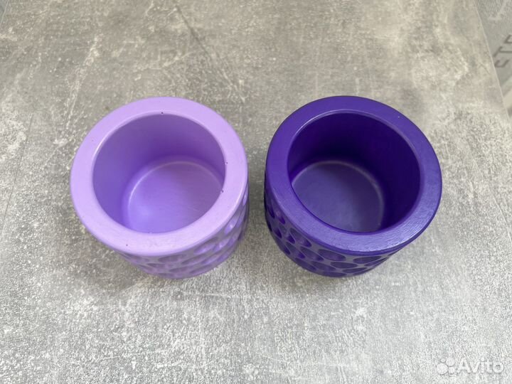 Пара гипсовых кашпо