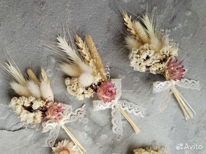 Мини букет из сухоцветов