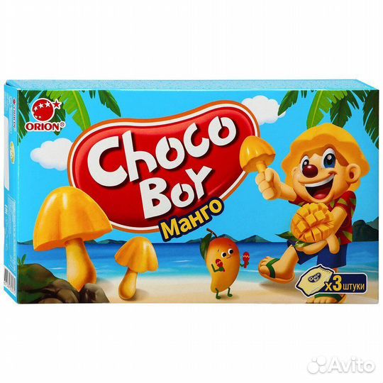 Печенье Choco Boy Манго 45г Orion
