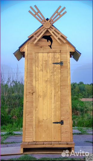 Дачный туалет деревянный