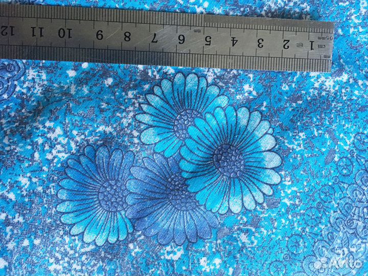 Ткань натуральный хлопок ситец атлас винтаж СССР