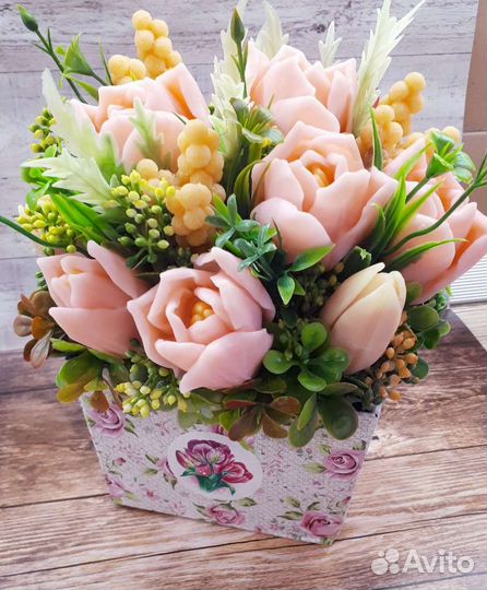 Букеты из мыла ручной работы