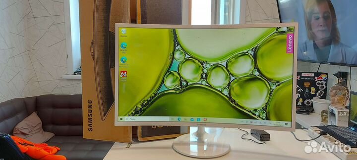 Монитор изогнутый LED samsung C32F391FWI 32 дюйма