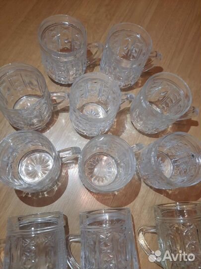 Набор хрустальных кружек СССР.12 штук