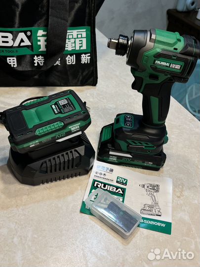 Импакт-гайковерт Ruiba SD-2108W полный комплект