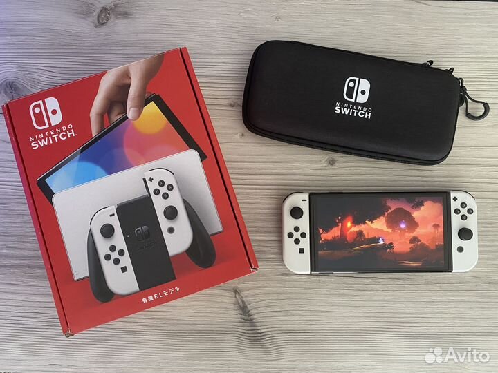 Прошитый Nintendo Switch oled + SD карта 128GB