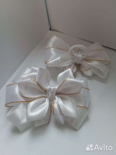 Бантики для волос в школу