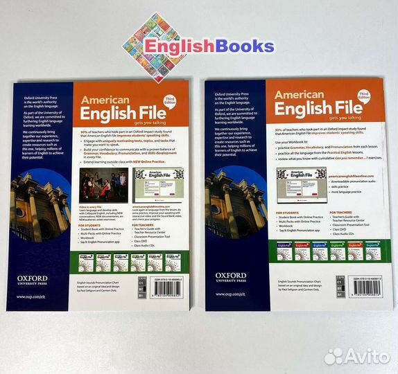 American English file 4, комплект (SB,WB,CD)