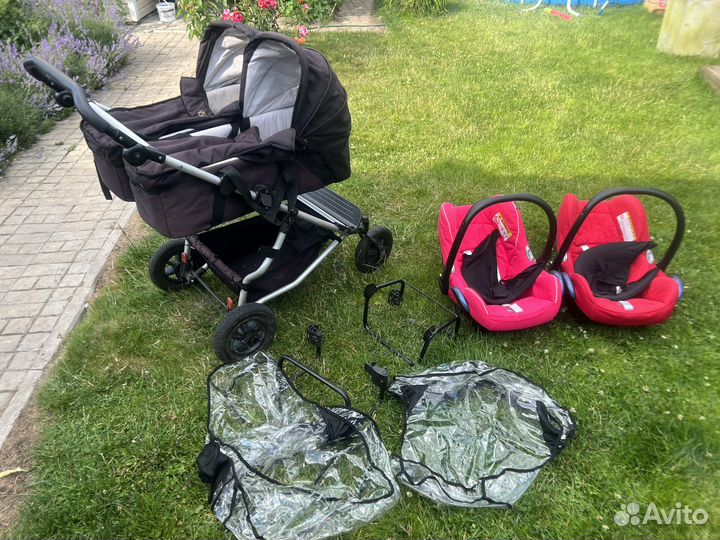 Коляска для двойни 3 в 1