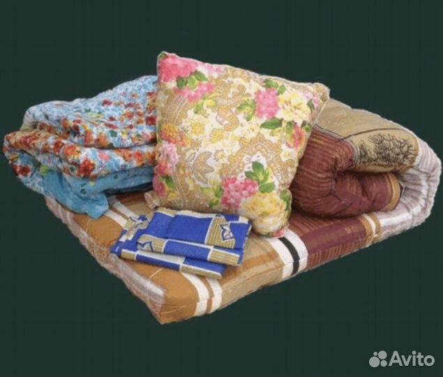 Матрас, подушка,одеяло для рабочих