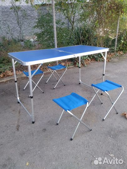 Стол складной туристический + 4 стула