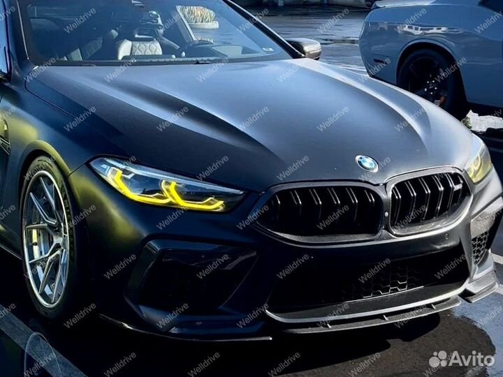 Ангельские глазки BMW 8 G14 G15 G16 дорест желтые