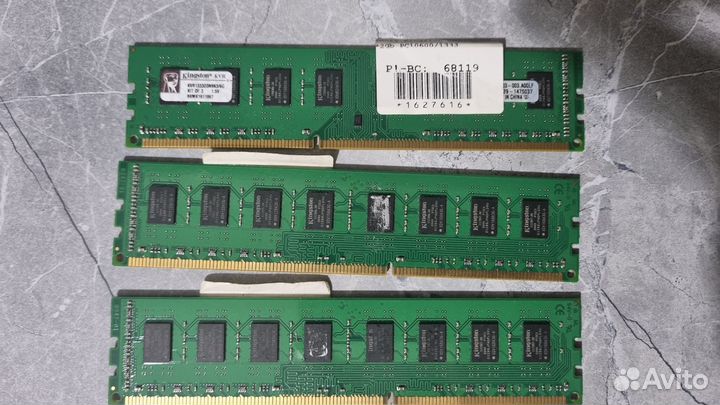 Оперативная память Kingston KVR1333D3N9K3/6G DDR3