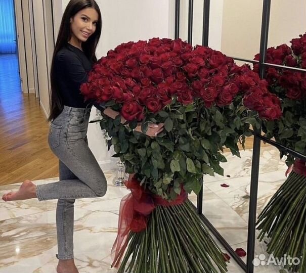 Цветы букеты с доставкой розы 51 роза