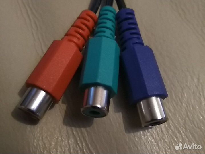 3 RCA 3,5mm адаптер аудио/видео