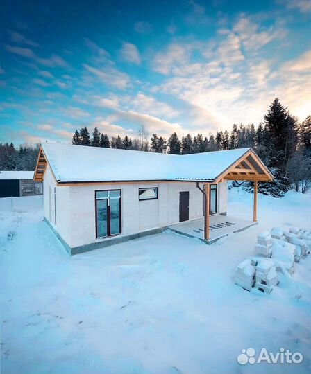 Строительство домов из газобетона. Дом 13/8м