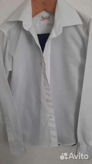 Рубашка(белая) -128