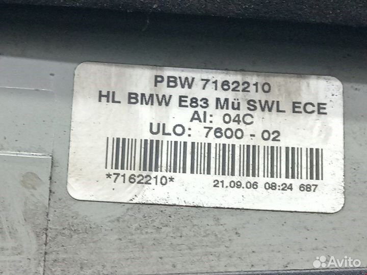 Фонарь задний для BMW X3 (E83) 63217162210