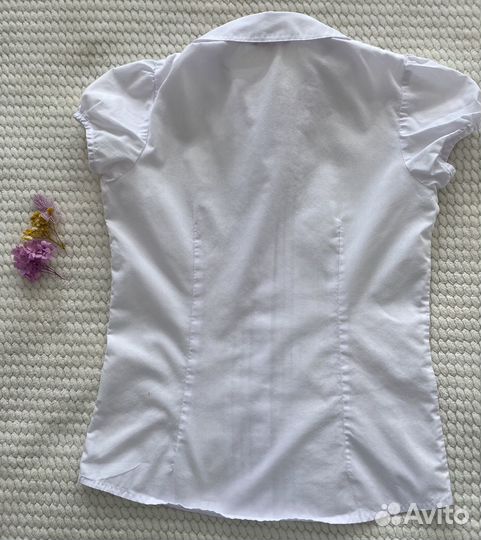 Блузка школьная белая 140