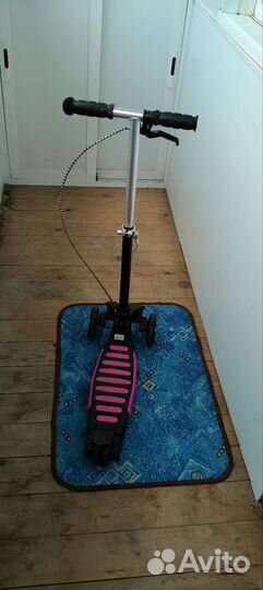 Самокат детский 3 колеса ручной и ножной тормоза