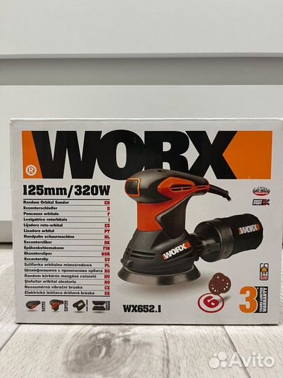 Новая эшм шлифовальная машина worx WX652.1