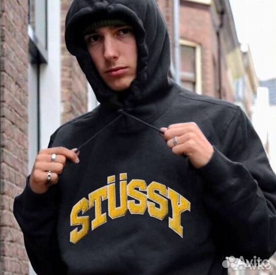 Худи stussy pigment dyed