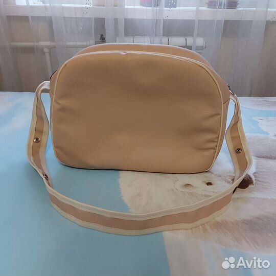 Сумка из эко-кожи на коляску или санки