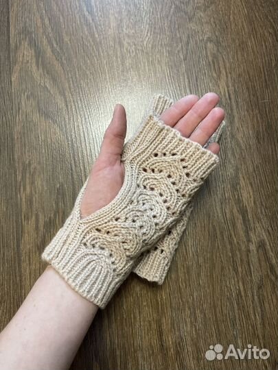 Митенки вязаные женские
