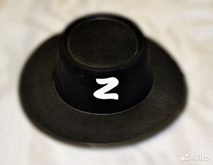 Шляпа карнавальная Зорро Zorro детская и взрослая