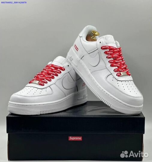 Кроссовки Nike Air Force 1 Low & Supreme (Арт.84641)