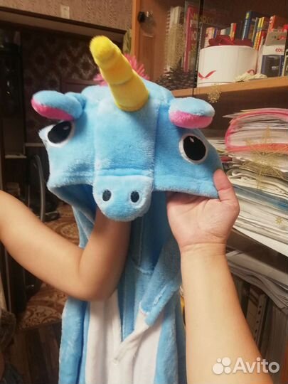 Продам пушистую пижаму - единорог