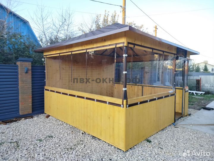 Мягкие окна для беседок террас