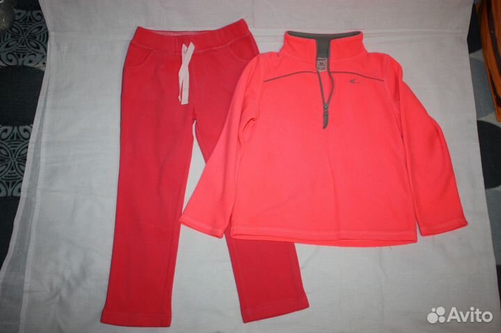 Флисовые брюки и толстовка Carter