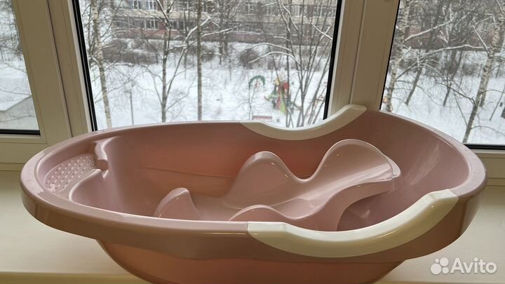 Ванночка с горкой для малышей