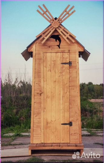 Дачный туалет деревянный OWC