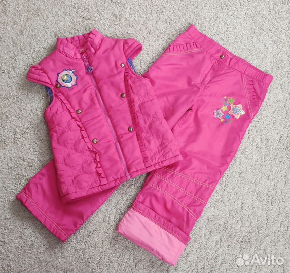 Жилет брюки демисезон девочки 122 128