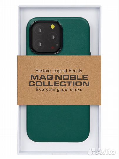 Чехол MagSafe iPhone 13 Pro Mag Noble-Зелёный