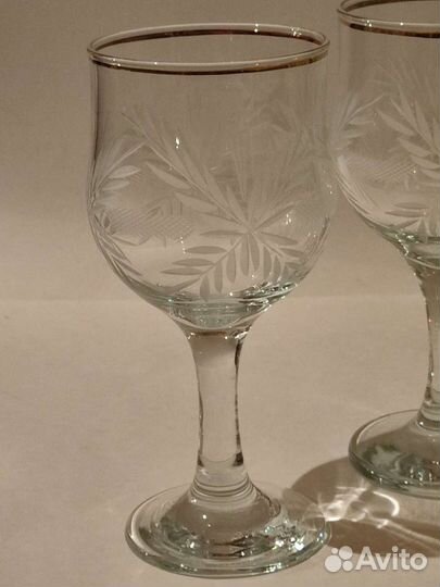 Фужеры. Бокалы. Стекло. СССР. Цена за 3 штуки
