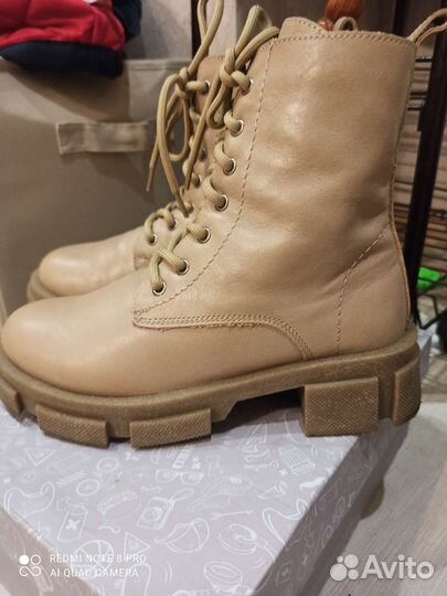 Ботинки женские кожа