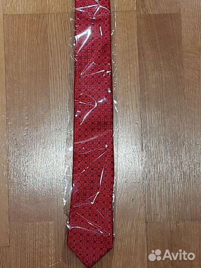 Галстук мужской van cliff красный