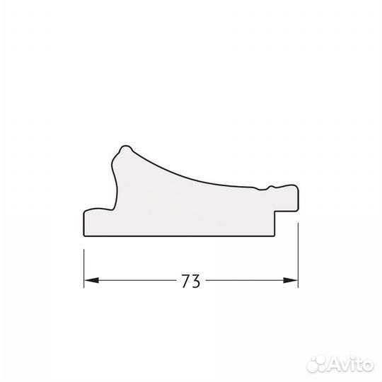 Зеркало настенное Polygon evoform в багетной раме