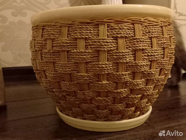 Большой горшок для цветов керамика