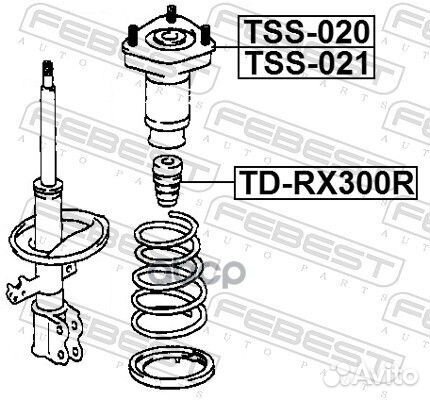 Отбойник амортизатора TD-RX300R TD-RX300R Febest