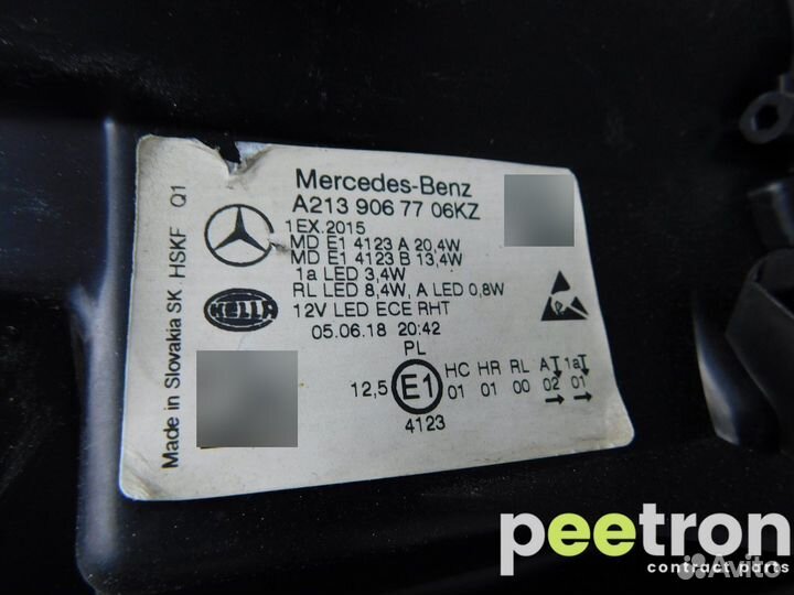 Б/У Б/У Фара левая б/у A2139067706KZ mercedes-benz