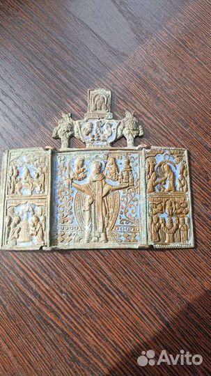 Икона триптих Никола Можайский