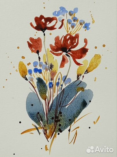 Картина акварель