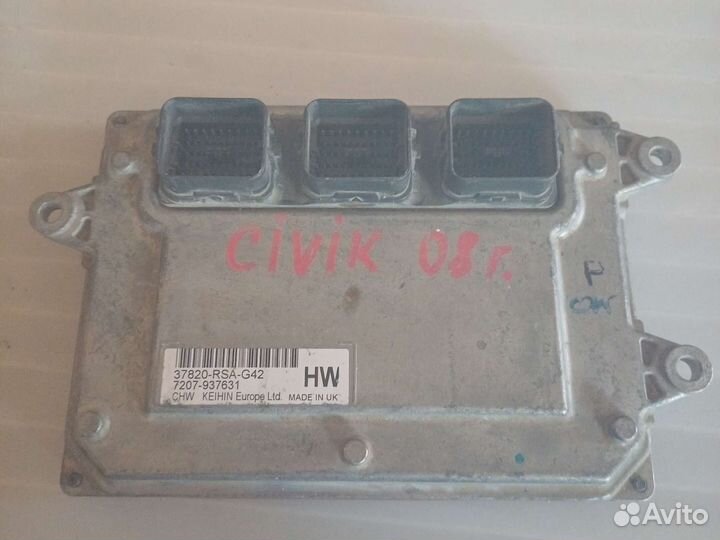 Эбу хонда цивик 5Д 2008г. 37820-RSA-G42
