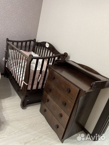Детская кроватка и пеленальный комод «Можга»