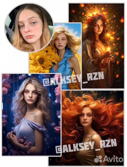 Фотосессия нейросетями, фотошоп, ретушь и тп