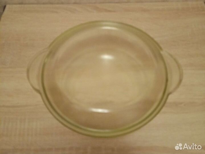 Кастрюля стеклянная термостойкая жаропрочная